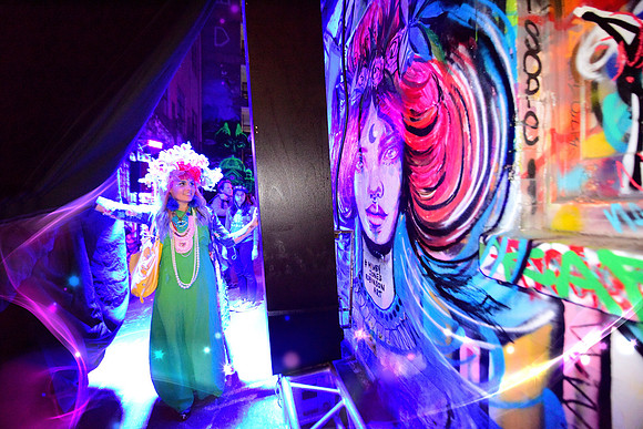 Artist Mimby Jones Robinson - White Night Melbourne 2016