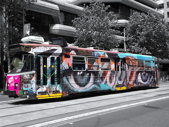 Tram 209 by Rone | Art Tram, Melbourne Festival